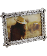 Bicycle/Motorcycle Chain Picture Frame 4&quot; X 6&quot; Photo - Faux Bike Chain - $26.96