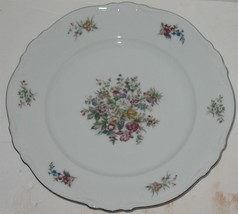 Vintage Crown Bavaria Floral Bouquet 10 3/8&quot; Dinner Plate Made in Germany - £14.79 GBP
