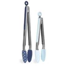 Food Tongs, Set Of Two Cooking Tongs, 10 And 13 Stainless Steel Barbeque... - $24.99