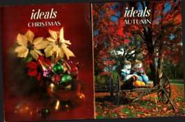 Lot of 2 Vintage Ideals Magazines, Christmas &amp; Autumn ,Nostalgia - £14.76 GBP