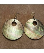 Gold Plated Mother Of Pearl Earrings - £9.39 GBP