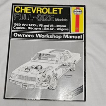 Haynes Chevrolet Full-Size 1969-1986 Sedans Owner Workshop Car Repair Ma... - €12,24 EUR