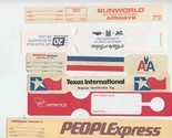 27 Different Unused Airline Baggage ID Tags and Labels TI Braniff USAIR ... - $53.46