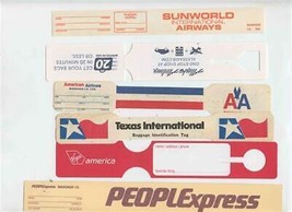27 Different Unused Airline Baggage ID Tags and Labels TI Braniff USAIR Vanguard - £42.05 GBP