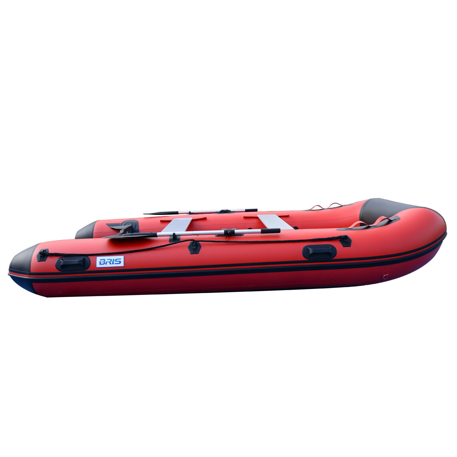 BRIS 12ft Inflatable Boat Dinghy Raft Pontoon Rescue & Dive Raft Fishing  Boat- Inflatable Boat