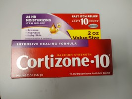 Cortizone-10 Intensive Healing Formula 24Hr Moisturizing Itch Relief 2oz. New - £7.20 GBP