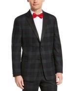 $450 Tommy Hilfiger Modern-Fit THFlex Stretch Plaid Suit Jacket Green 42... - £66.95 GBP