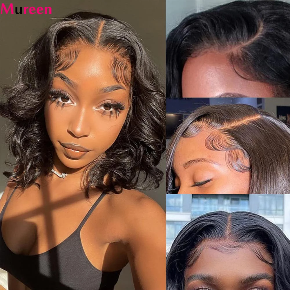 Wear And Go Glueless Bob Wigs For Women Body Wave Ready To Go Human Hair Wi - $46.08+