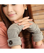 Ladies Fingerless Gloves Open fingers Knitted Gloves Fashion gloves - Gr... - £9.60 GBP