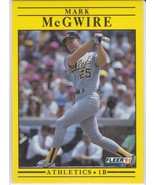 M) 1991 Fleer Baseball Trading Card - Mark McGwire #17 - £1.55 GBP