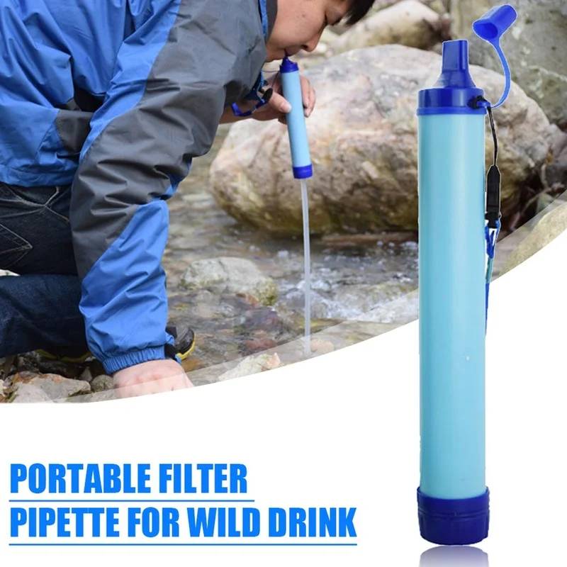 Drinking water filtering tool disinfection indivia water purifier portable filter straw thumb200