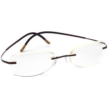Silhouette Eyeglasses 7581 40 6062 Titan Brown Rimless Frame Austria 53[]19 150 - £157.37 GBP