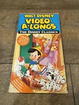 Walt Disney Video A Longs The Classics VHS Pinocchio Dalmatians Robin Hood - £3.88 GBP