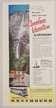 1953 Print Ad Greyhound Bus Western USA Carefree Vacation Chicago,Illinois - £9.32 GBP