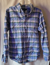 Men's Cremieux Classic Shirt Size Medium Long Sleeve Multicolor Plaid Bu... - $12.99