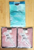 3 Pair Women&#39;s Silkies Small Control Top &amp; Ultra TLC Support Pantyhose T... - $6.00