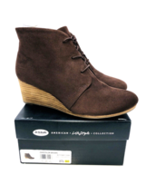 Dr. Scholl&#39;s Dakota Wedge Boots- Dark Brown, US 8.5M / EUR 38.5 - £25.55 GBP