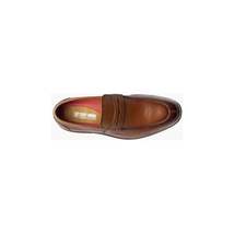Stacy Adams Marlowe Algonquin Moc Toe Penny Slip On Cognac Leather 25550-221 image 5