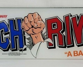 Original Vintage Arch Rivals Arcade Video Game Marquee Sign Bally Midway - $592.57 MXN
