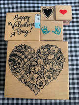 Hearts Rubber Stamp Set #40 - £5.48 GBP