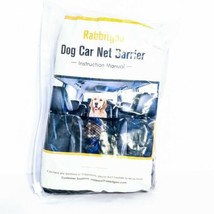 Dog Car Net Barrier 13.98&quot; x 15.55&quot; Metal Hooks &amp; Stretchable Mesh Obsta... - £14.41 GBP