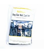 Dog Car Net Barrier 13.98&quot; x 15.55&quot; Metal Hooks &amp; Stretchable Mesh Obsta... - £14.46 GBP