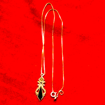 Beautiful sterling silver black onyx necklace - $636.70 MXN