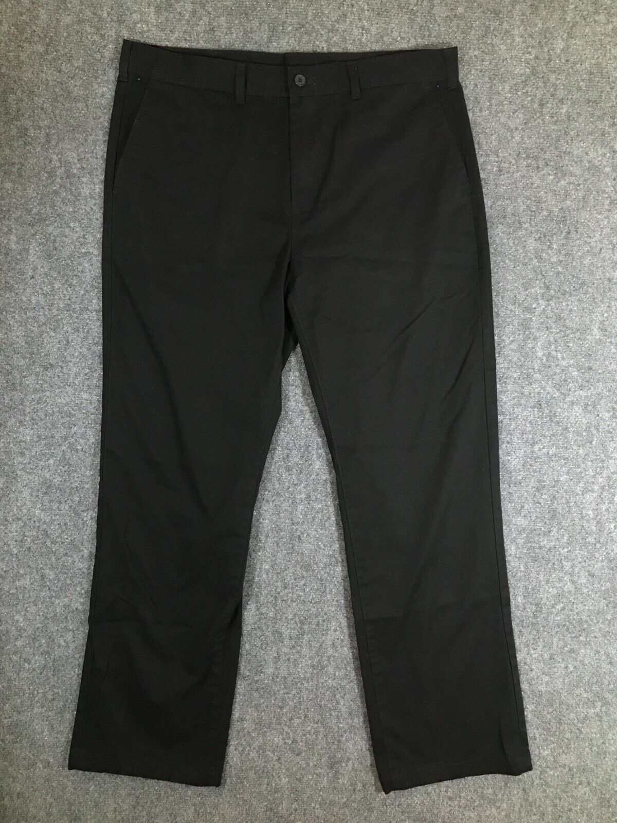 Primary image for George 36x32 Casual Mens Dress Pants Size 36 Black Soot Straight Leg Workwear