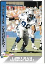 1991 Pacific Cortez Kennedy Football Trading Card #482 Seattle Seahawks - £1.56 GBP