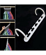 8 Pc Practical Clothes Hanger Rack Wardrobe Closet Wonder Hook Magic Spa... - £15.70 GBP