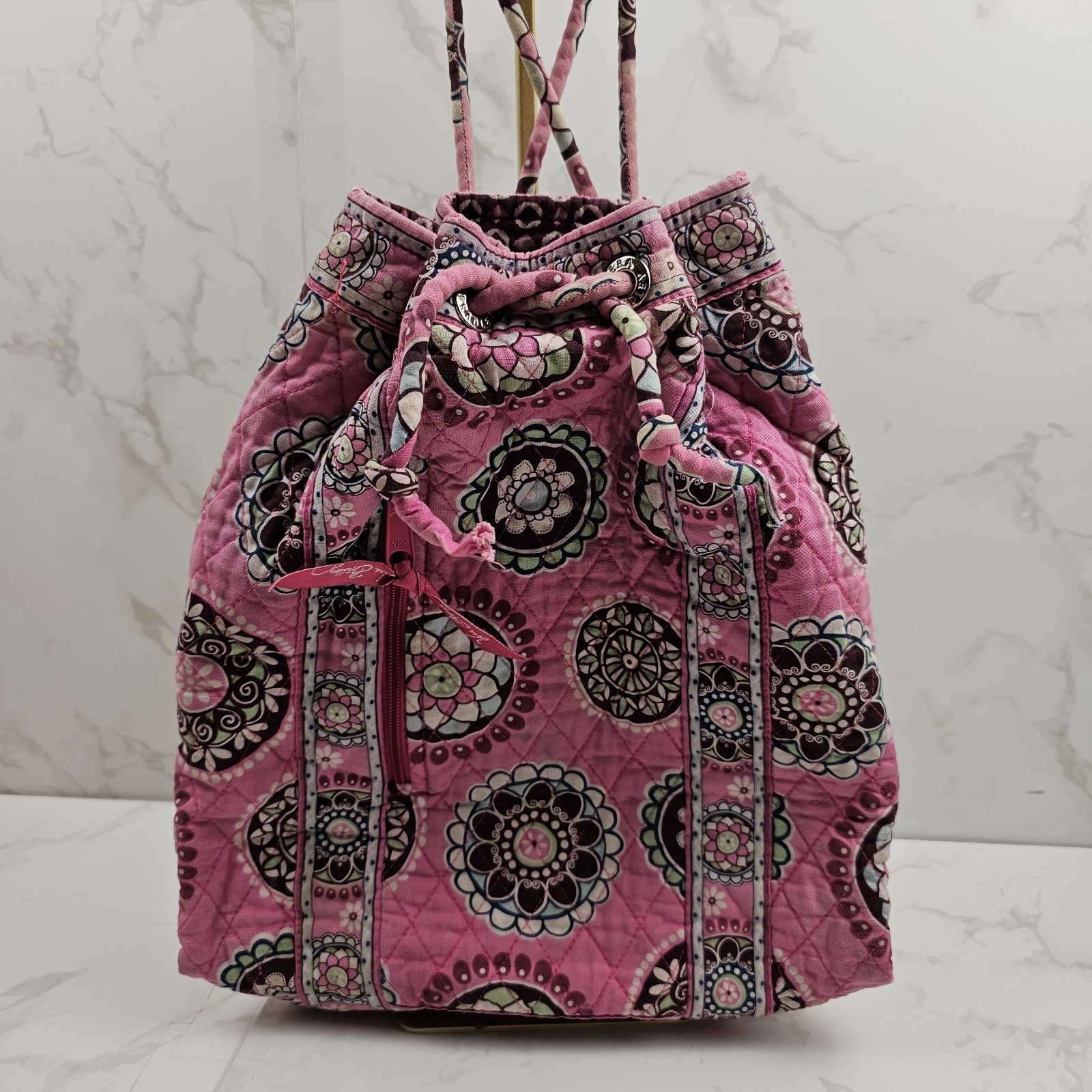 Vera Bradley Pink Cupcakes Drawstring Bag  - $5.89