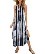 Women&#39;s Summer Casual Sleeveless Beach Dress Long Halter Side Slit Maxi ... - $407.40 MXN