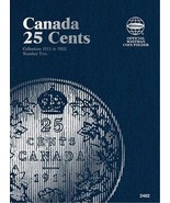 Canada 25 Cents No. 2 1911-1952, Whitman Coin Folder - $8.53