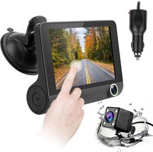 Dual Dash Camera for Cars Dash Cam Front and Rear with Touch Screen FHD ... - $72.37