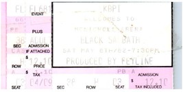 Noir Sabbath Ticket Stub Peut 8 1982 Denver Colorado - £44.85 GBP