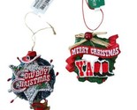 2 Kurt Adler Red Cowboy Christmas Tree Ornaments  New for 2022 - £13.46 GBP