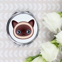 A pocket mirror with a Siamese cat. A new collection with the cute Art-Dog cat - £8.01 GBP