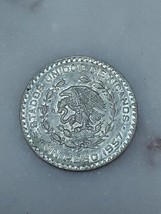 Large 1957 Mexico 10% Silver Un Peso Coin Mexican - £7.41 GBP