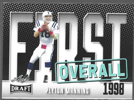 PEYTON MANNING 2023 Leaf Draft First Overall #8 Indianapolis Colts - £1.59 GBP