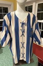 Folette signature Les classique 1980s Nautical shirt sz 22/24 - $9.72