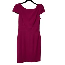 Eliza J Womens Pink Sheath Dress Knotted Cap Sleeve Darted Double Slit 6... - $33.66