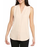 NEW CALVIN KLEIN PINK CAREER PLEATED TOP BLOUSE SIZE M SIZE L SIZE XL - £30.28 GBP+