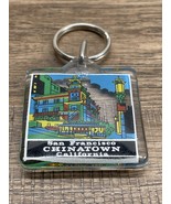 Vintage San Francisco Chinatown California Travel Souvenir Keychain KG JD - $17.82