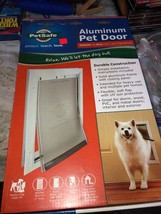 Petsafe Freedom Aluminum Pet Dog Doors  Medium 1-40lb 8 1/4&quot; x 12 1/4&quot; Flap - $79.08