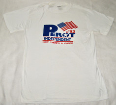 VINTAGE “PEROT IN 1992 INDEPENDENT CHOICE” POLITICAL SHORT SLEEVE T-SHIR... - $14.85