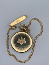 Vintage Seiko Quartz Pocket Watch (Hunter Case) Gold Plated Japan 1980s-... - $103.95