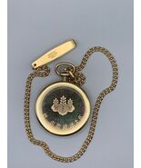 Vintage Seiko Quartz Pocket Watch (Hunter Case) Gold Plated Japan 1980s-... - $103.95