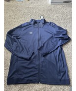 Under Armour Men&#39;s UA Command Warm-Up Light Size 4XL Full-Zip Jacket Navy - $39.29