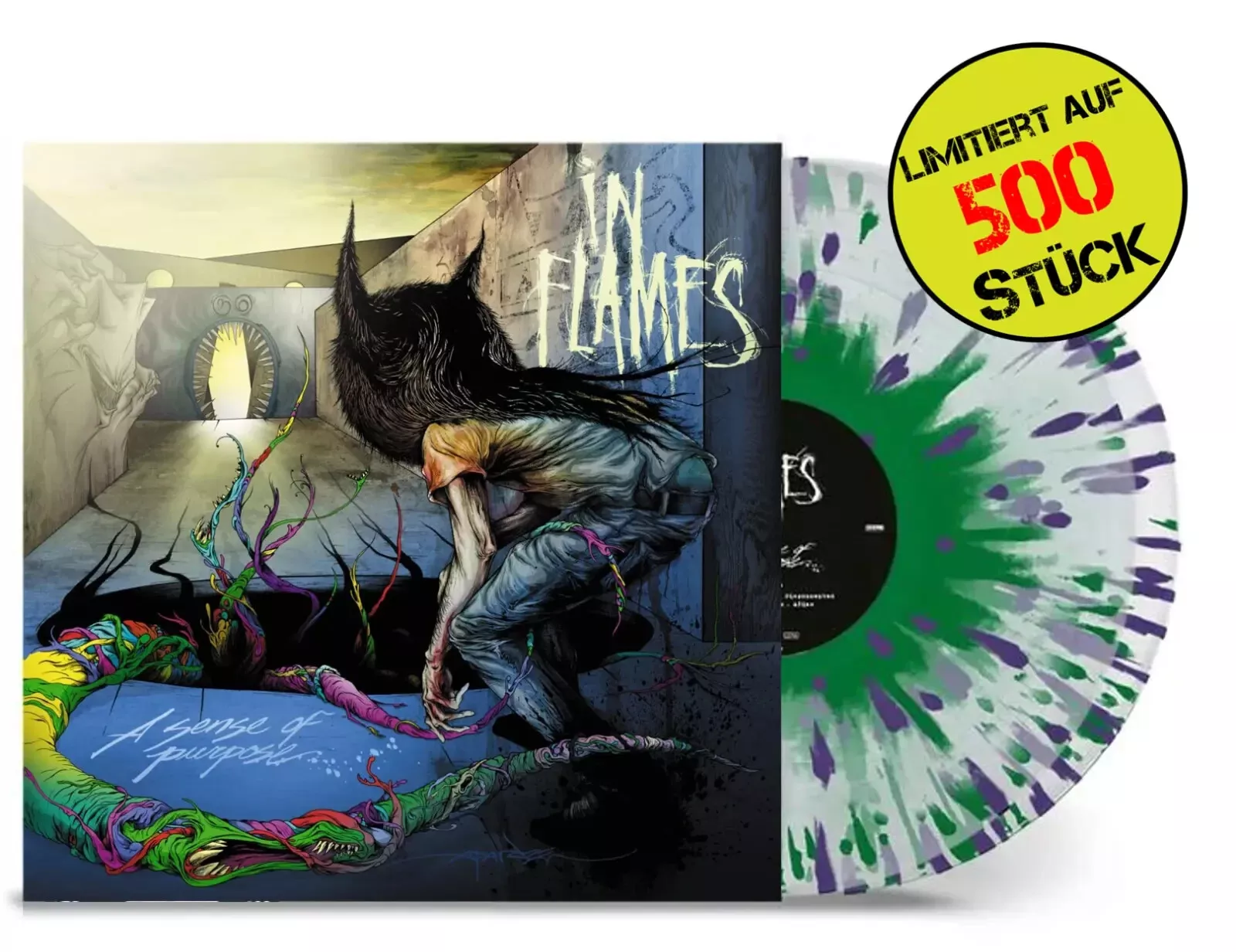 In Flames ‎– A Sense Of Purpose / Splatter Vinyl 500 COPIES - $116.21