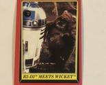 Return of the Jedi trading card Star Wars Vintage #19 R2-D2 Meets Wicket - $1.97